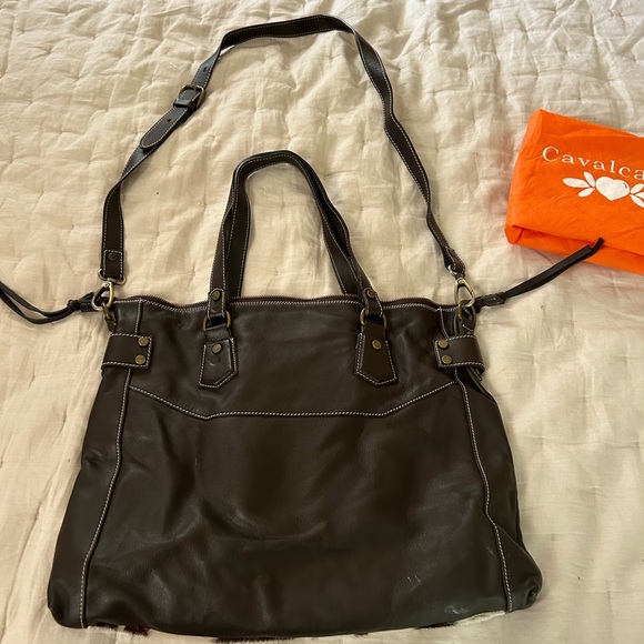 CAVALCANTI Cow print shoulder bag - Picture 3 of 4